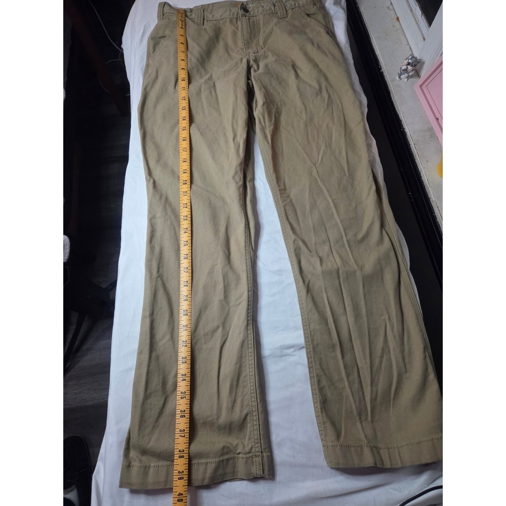 Carhartt Mens 32x32 Relaxed Fit Khaki Canvas Work Pants 102291 253